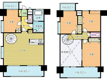 J-スクエア(4LDK/11階)の間取り写真