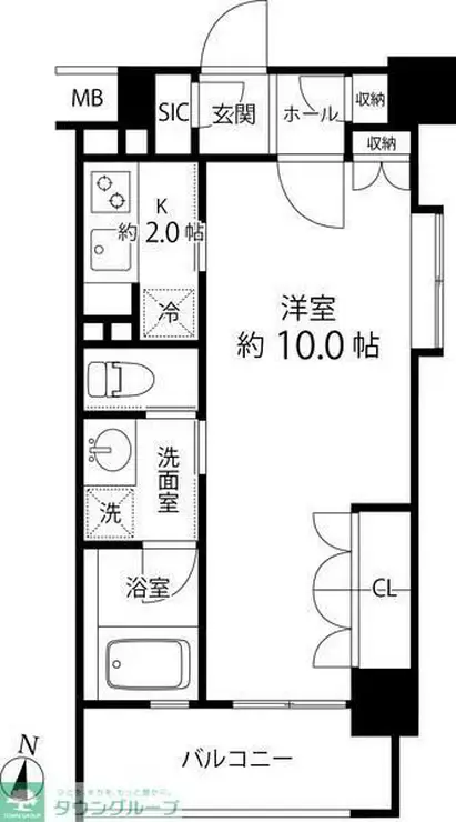 リリエンベルグ目白壱番館 9階階 間取り