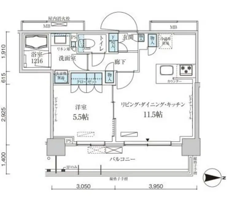 パークアクシス菊川ステーションゲート 9階階 間取り