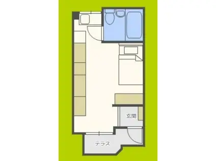 アヴァンセ天王寺(ワンルーム/4階)の間取り写真