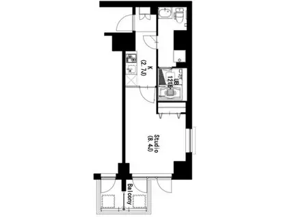 エスティメゾン押上(1K/6階)の間取り写真