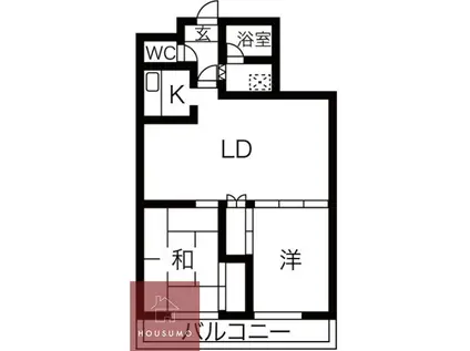 メゾン稲津(2LDK/5階)の間取り写真