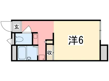 スマイル白浜(1K/1階)の間取り写真