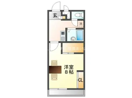 LATORCHE I(1K/2階)の間取り写真