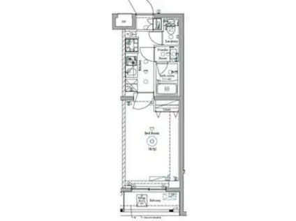 DIPS明大前(1K/1階)の間取り写真