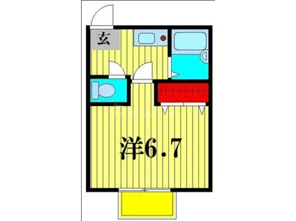 クラメゾン(1K/1階)の間取り写真