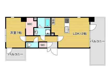 広路町計画(1LDK/7階)の間取り写真