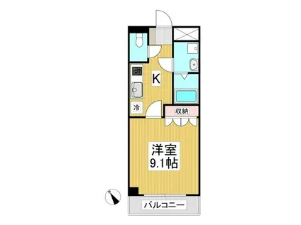 サニーコート(1K/1階)の間取り写真