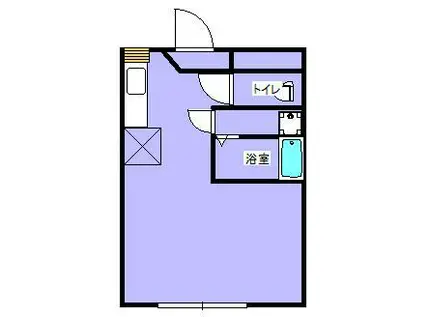 ハイム655(ワンルーム/1階)の間取り写真