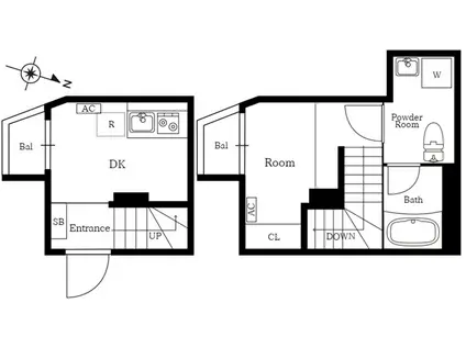 プレニーズ護国寺PREMIERU(1DK/1階)の間取り写真