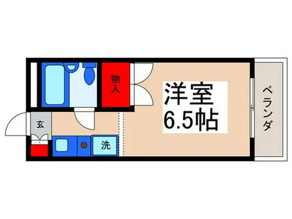 INT21(ワンルーム/3階)の間取り写真