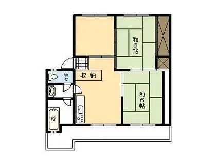 L.VILLAGE恒久(3DK/2階)の間取り写真