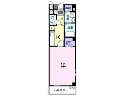 サニーハウス細木(1K/2階)の間取り写真