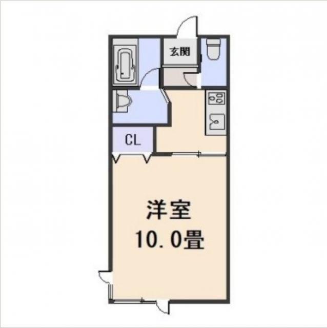 VILLA ANGEL(1K/1階)の間取り写真