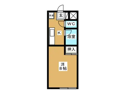 みわ鎌倉館(1K/2階)の間取り写真