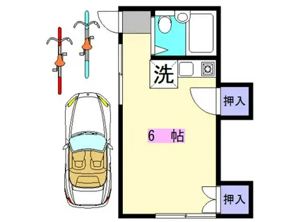 久木4丁目アパート(ワンルーム/1階)の間取り写真
