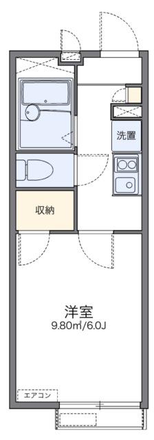 レオパレスグランドKIII(1K/2階)の間取り写真