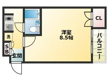 T・Hビル(1K/4階)の間取り写真