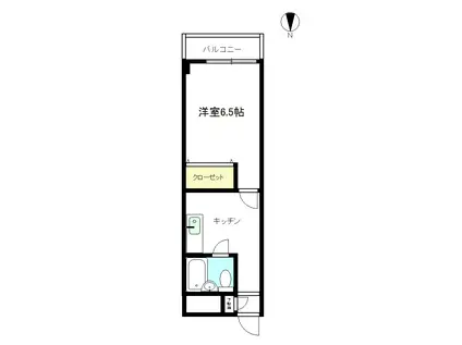 セレクション松島(1K/1階)の間取り写真