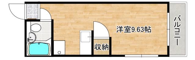 メゾン敬(ワンルーム/7階)の間取り写真