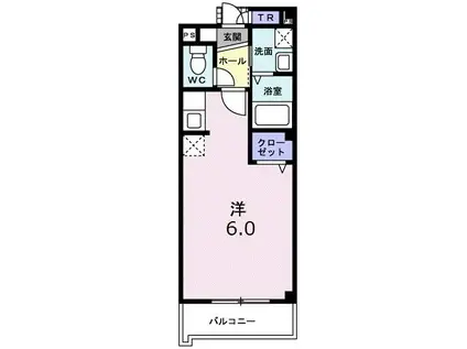 フラン淀川(ワンルーム/3階)の間取り写真