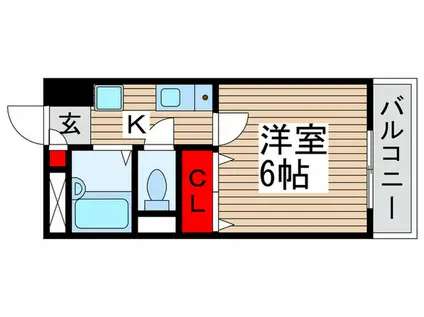 奥富マンション2(1K/3階)の間取り写真