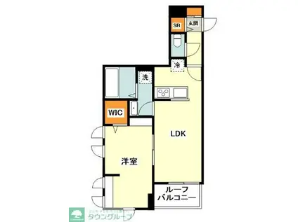 川崎市多摩区枡形4PJ(1LDK/2階)の間取り写真