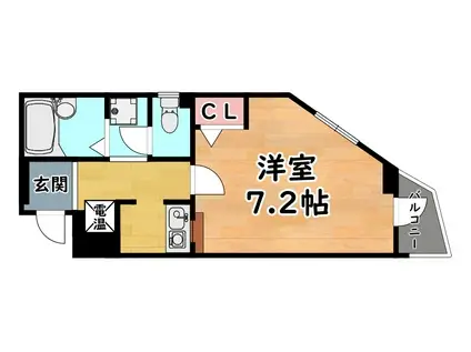 PARC王子(1K/3階)の間取り写真