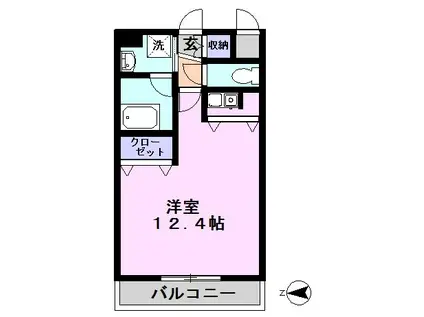 ラインサイドミヤザワ(ワンルーム/5階)の間取り写真