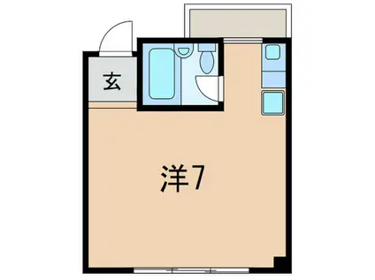 巻幡打出駅前ビル(ワンルーム/3階)の間取り写真