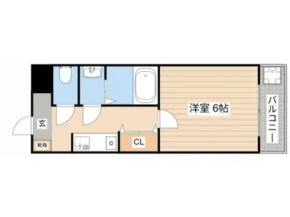 メゾン愛荘(1K/5階)の間取り写真