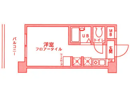 アックス横浜塚(1K/5階)の間取り写真
