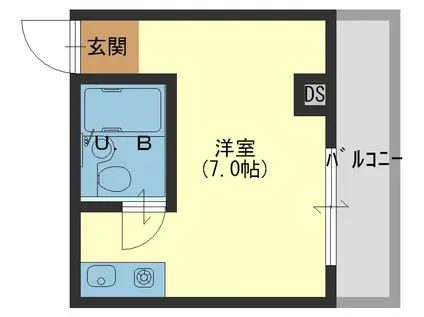 大宝今里CTスクエア(1K/6階)の間取り写真
