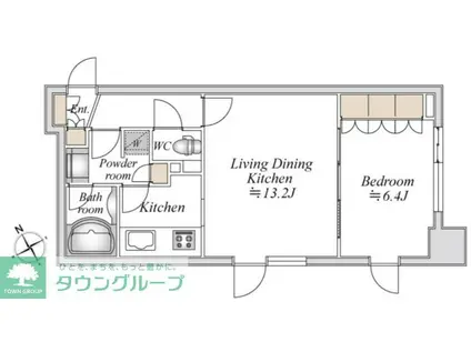 LA DOUCEUR浅草橋(1LDK/10階)の間取り写真
