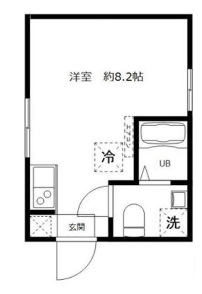 SK門前仲町II(ワンルーム/5階)の間取り写真