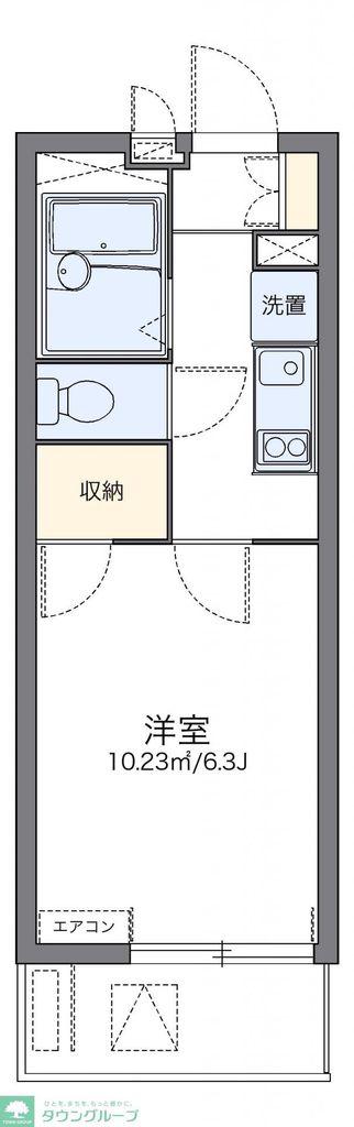 レオパレスアンドゥドゥ(1K/3階)の間取り写真