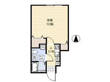 スターク亀有(1K/1階)の間取り写真