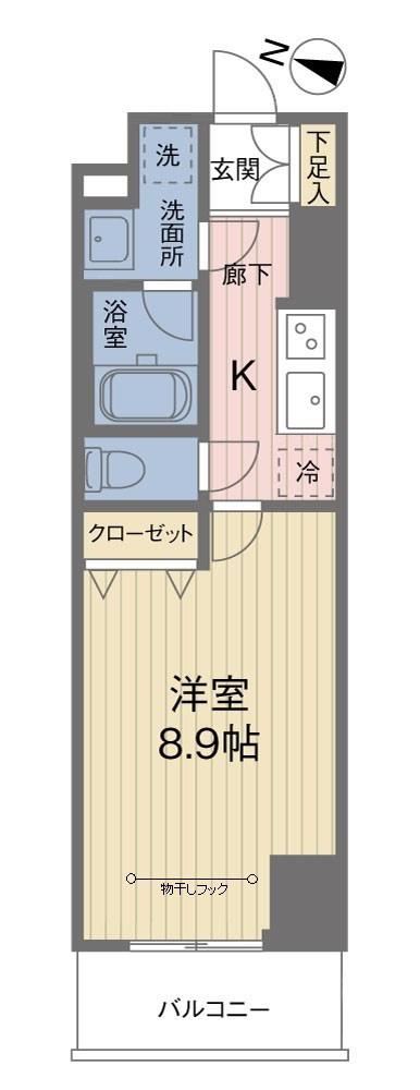 ACOLT中野富士見町(1K/11階)の間取り写真