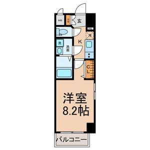 THE RESIDENCE SAKURAYAMA ウエスト(1K/5階)の間取り写真