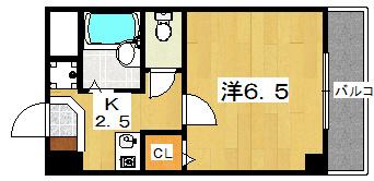 知足庵マンション(1K/2階)の間取り写真
