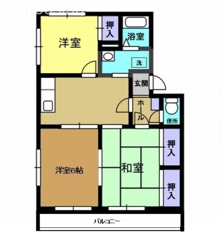 パークシティ城山 C(3DK/2階)の間取り写真