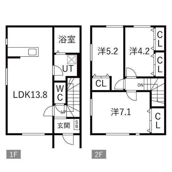 JEU DE FIRST B(3LDK/1階)の間取り写真