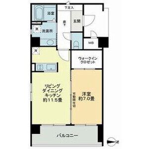 メゾン・ド・山手(1LDK/3階)の間取り写真