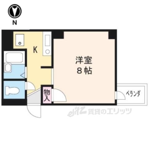 丸共ビル(1K/2階)の間取り写真
