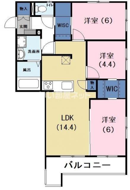 エル・ダンジュ(3LDK/2階)の間取り写真