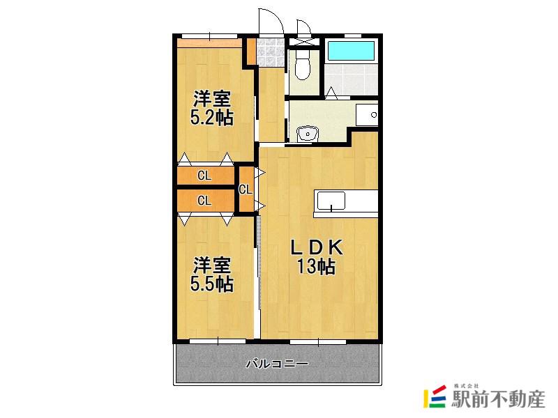 SOPHIA GARDEN(2LDK/2階)の間取り写真