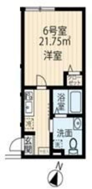 ラフィーネ大和(1K/3階)の間取り写真