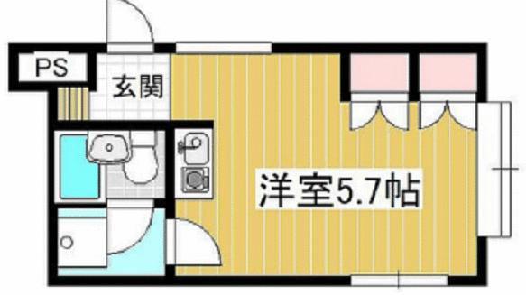 シルフィード西川口(ワンルーム/2階)の間取り写真