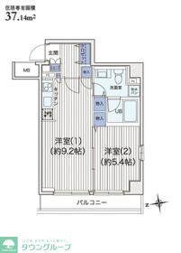 ライブコート大鳥居(1LDK/3階)の間取り写真