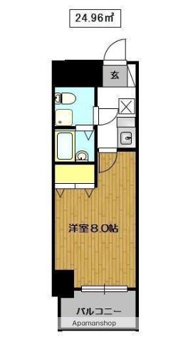 フェアリー高砂(1K/3階)の間取り写真